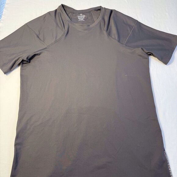 Tommy Copper Compression Shirt‎ Mens XL Gray Short Sleeve Zinc Gym Recovery - Picture 1 of 8